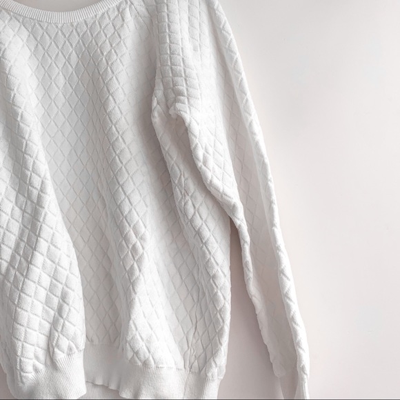 White Patterned Sweater - Picture 1 of 7